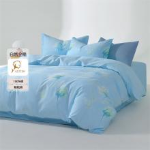 水星家纺新花韵浅梦四件套